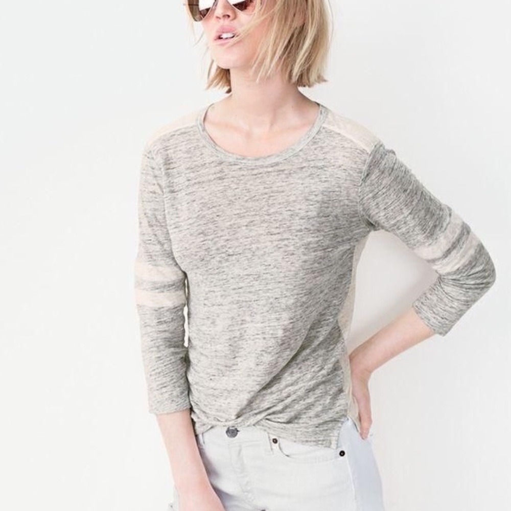 SO SOFT: Linen Long-Sleeve Baseball Tee